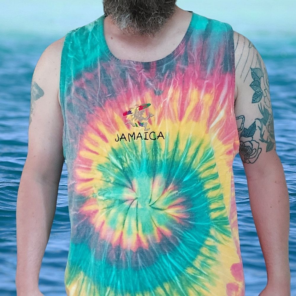 🔥VTG 80's Jamaica Tie Dye Tank Top🔥